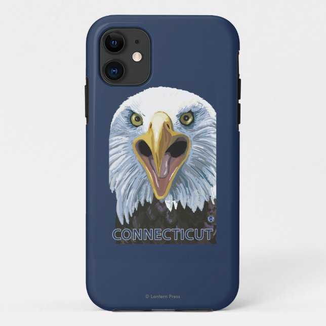 ConnecticutEagle herauf nahes Case-Mate iPhone Hülle (Rückseite)