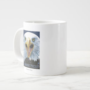 ConnecticutEagle herauf nahes Jumbo-Tasse
