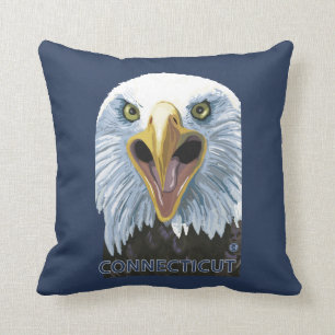 ConnecticutEagle herauf nahes Kissen