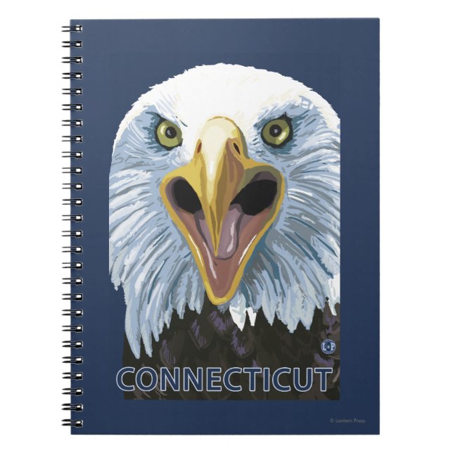 ConnecticutEagle Up Nah Notizblock (Vorderseite)