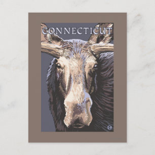 ConnecticutMoose Nah Postkarte