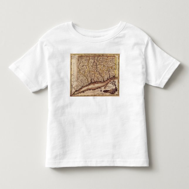ConnecticutPanoramic MapConnecticut 2 Kleinkind T-shirt (Vorderseite)