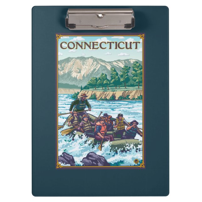 ConnecticutRiver, das Szene flößt Klemmbrett (Vorderseite)