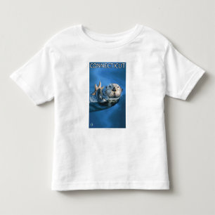 ConnecticutSea Otter-Szene Kleinkind T-shirt