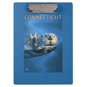 ConnecticutSea Otter-Szene Klemmbrett