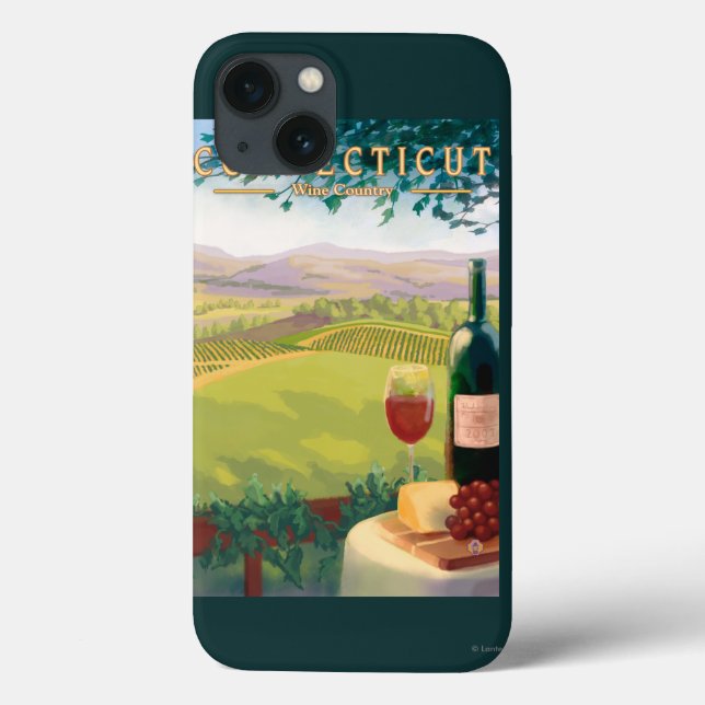 ConnecticutWine Land-Szene Case-Mate iPhone Hülle (Rückseite)