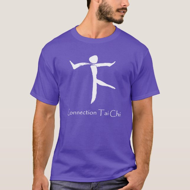 Connection Tai Chi Männer's white logo T - Shirt (Vorderseite)