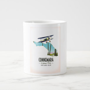 Connemara-Nationalpark County Galway Irland Karte Jumbo-Tasse
