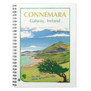 Connemara Travel Poster Design-Notebook Notizblock