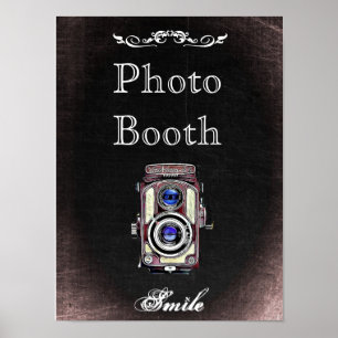 Connexion mariage pour Photo Booth, style tableau