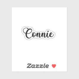 Connie Name - Handgeschriebene Kalligrafie Aufkleber