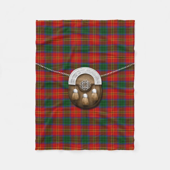 Connolly Dress Tartan und Sporran Fleecedecke (Vorderseite)