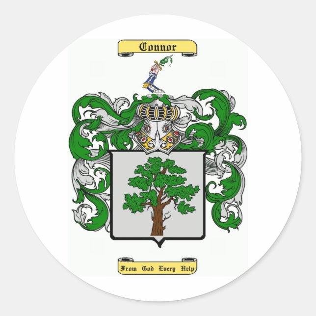 connor runder aufkleber (Vorderseite)
