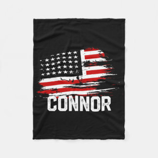 Connor US-Flagge Personalisiert 4. Juli Connor Fleecedecke