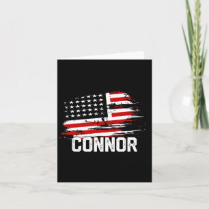 Connor US-Flagge Personalisiert 4. Juli Connor Karte