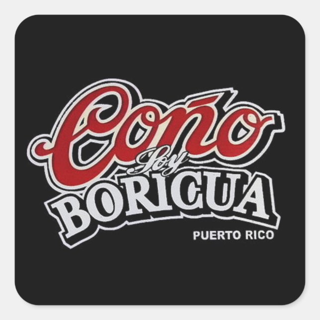 Cono soy Boricua Aufkleber (Vorderseite)