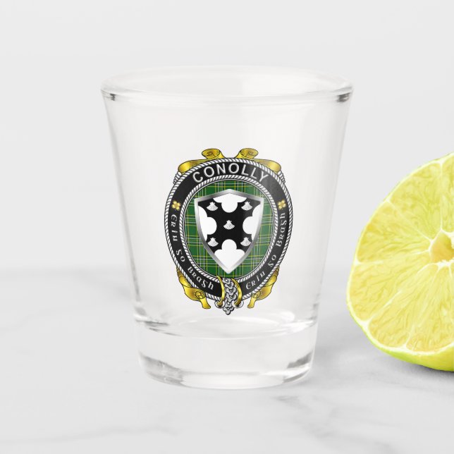 Conolly/O'Conolly Irish Shot Glass Schnapsglas (Vorderseite)