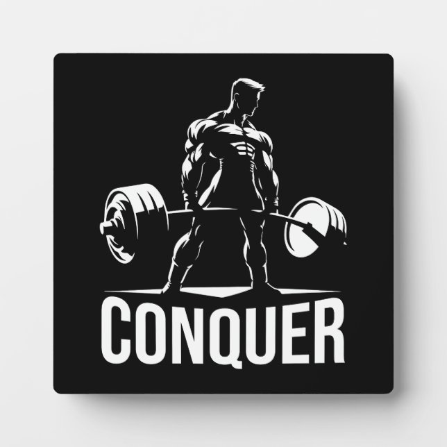 CONQUE - Motivierend Gym, Workout Fitness Anime Fotoplatte (Vorderseite)