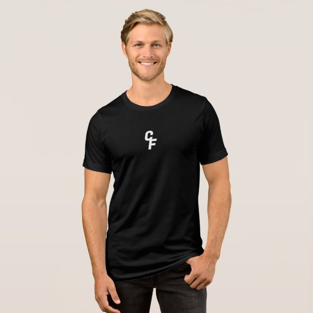Conquer Fitness T - Shirt White Schriftart (Vorderseite voll)