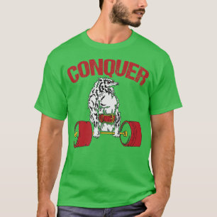 Conquer Wolf Weightlift Bodybuilding Gym T-Shirt