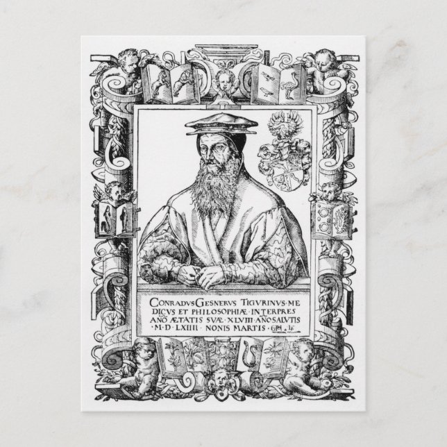 Conrad Gesner Postkarte (Vorderseite)