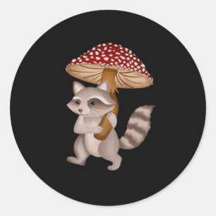 Conrad The Raccoon Classic Runder Aufkleber