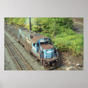 Conrail Diesel # 1644 , gebaut von EMD im Jahr 197 Poster