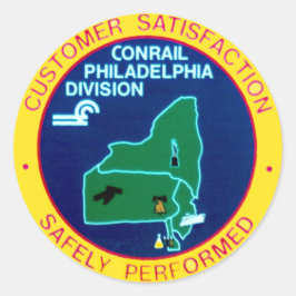 Conrail Philadelphia Division Runder Aufkleber
