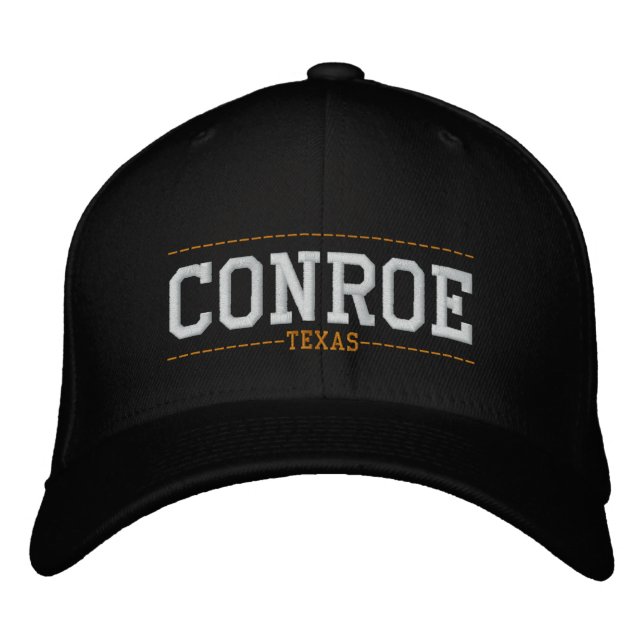 Conroe Texas USA bestickte Hats Kappe (Vorderseite)
