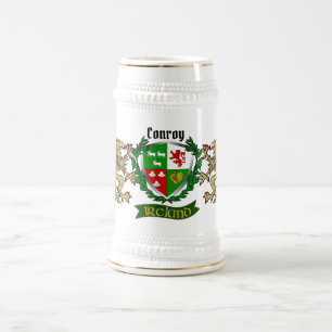 Conroy/O'Conry Irish Shield Personalisiert Bierglas