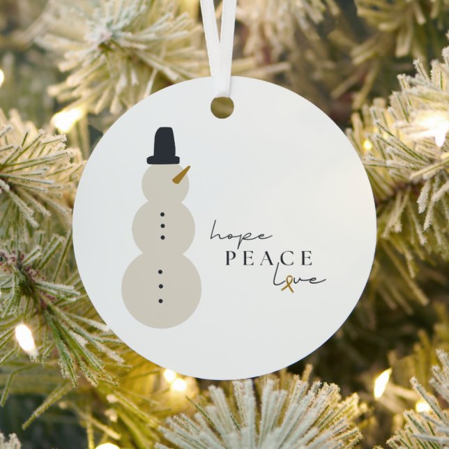 conscience du cancer Noël Ornement de Noël (Insitu)