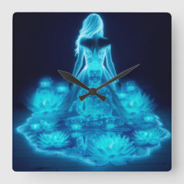 Consciousness / Conciencia Quadratische Wanduhr