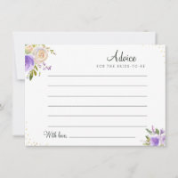 conseil aux fleurs pourpres d'aquarelle