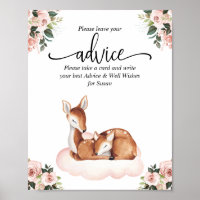 Conseil Baby shower Oh Deer Poster