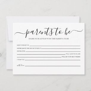 Conseil Baby shower simple pour la carte Parents