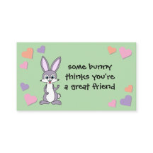 Bunny Valentine Carte avec enveloppe