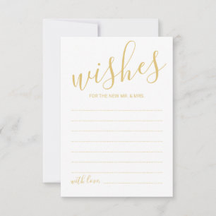 Conseil Carte de conseils et de vœux de mariage à l'écritu