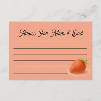 Conseil Carte de conseils pour maman et papa Strawberry Dr