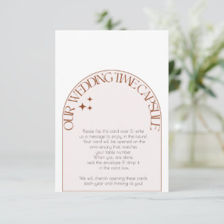 Conseil Carte de papeterie capsule temps mariage