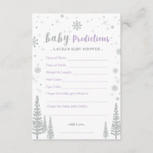 Conseil Carte de prédictions pour bébé - Jeu de Baby Showe