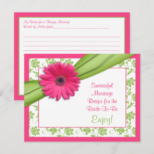 Conseil Carte de recette Gerber rose pour un mariage réuss