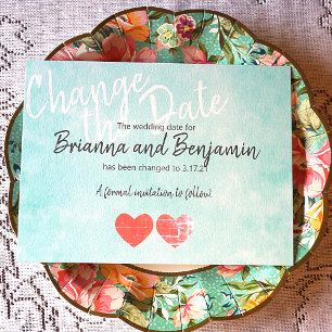 Conseil Carte de report Mariage Turquoise