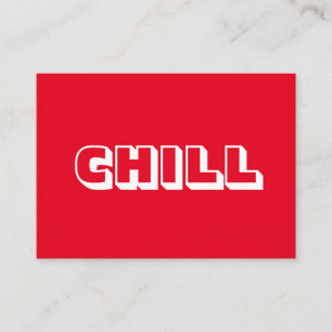 Conseil Chill, carte rouge moderne et audacieuse