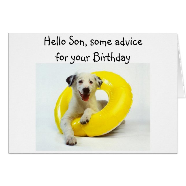 CONSEIL D'ANNIVERSAIRE "FILS" ANNIVERSAIRE DE SPOR (Devant horizontal)