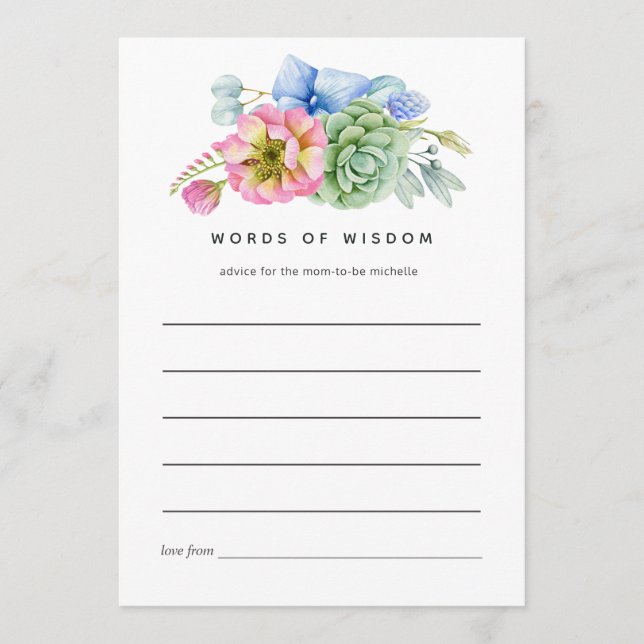 Conseil de Fêtes des mariées florales succulentes  (Devant)