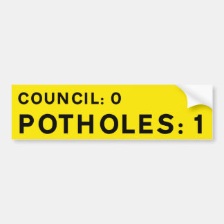 Conseil des Autocollants Jaunes pour Nids de Poule