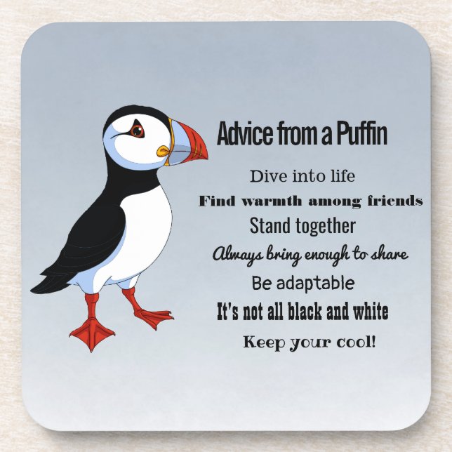 Conseil d'un Dessous de verre de design Puffin (Devant)