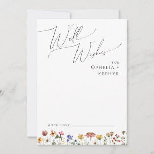 Conseil Fleur sauvage coloré   Carte de voeux de Mariage