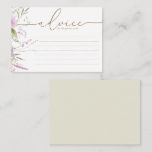Conseil Fleur sauvage Meadow   Carte Baby shower