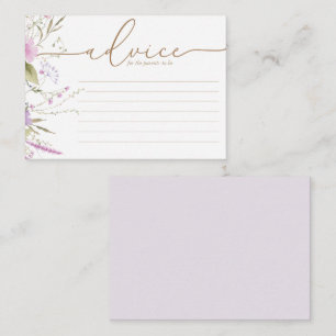Conseil Fleur sauvage Meadow Carte Baby shower